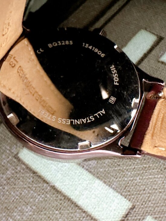 Fossil BQ3285 Sophisticate Multifunction Womens Wine Leather Watch